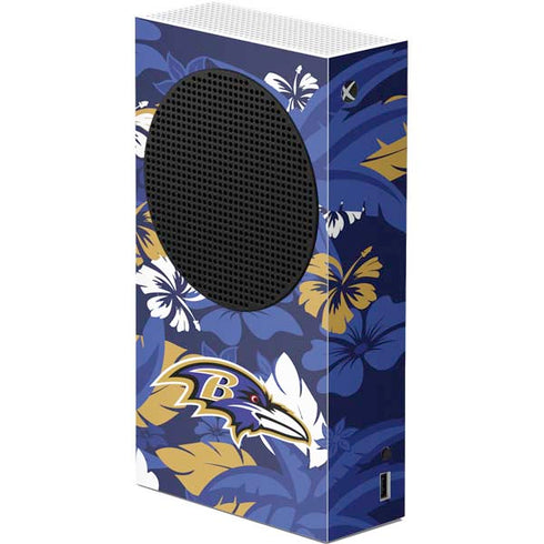 NFL Baltimore Ravens Tropical Print Xbox Series S Console Skin